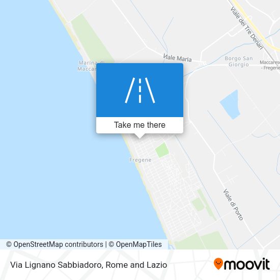 Via Lignano Sabbiadoro map