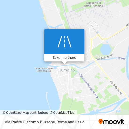 Via Padre Giacomo Buzzone map