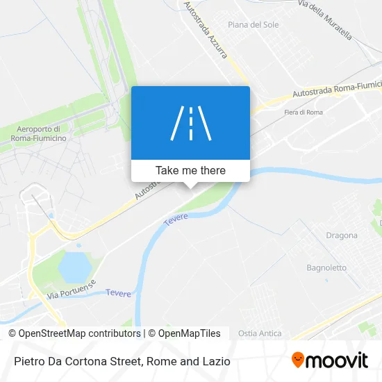 Pietro Da Cortona Street map