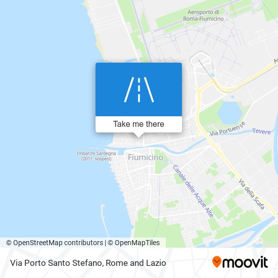 Via Porto Santo Stefano map