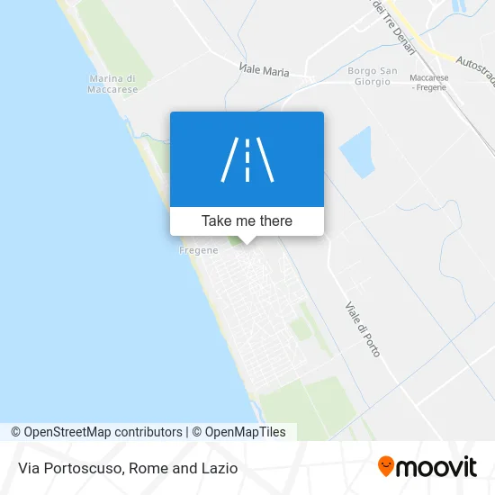 Via Portoscuso map