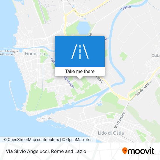 Via Silvio Angelucci map