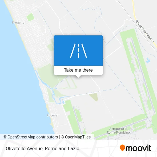 Olivetello Avenue map