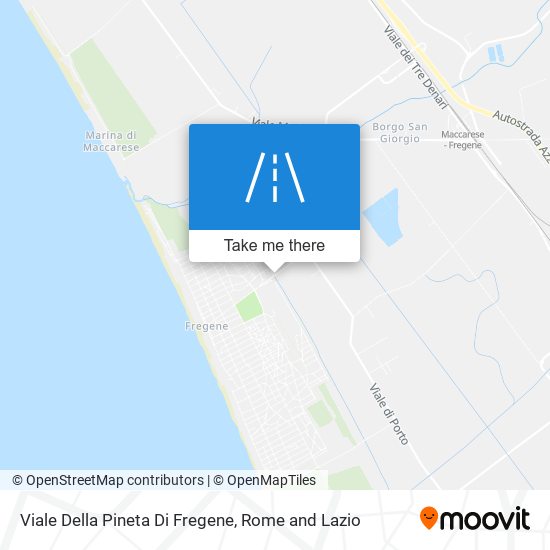 Viale Della Pineta Di Fregene map