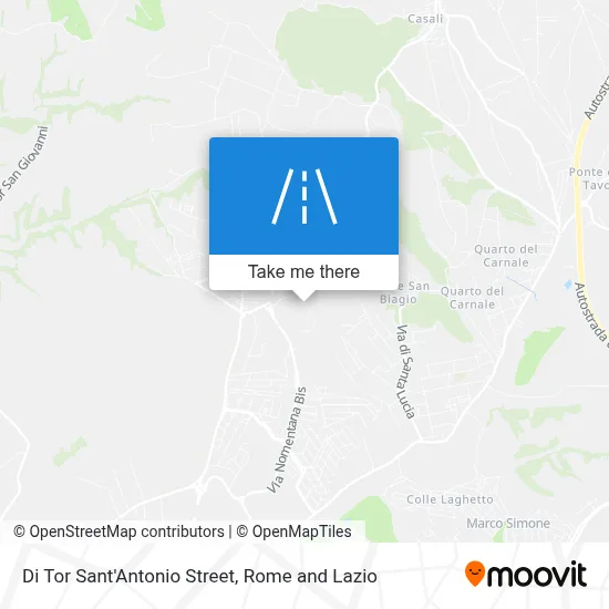 Di Tor Sant'Antonio Street map