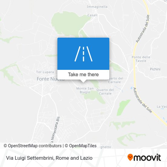 Via Luigi Settembrini map