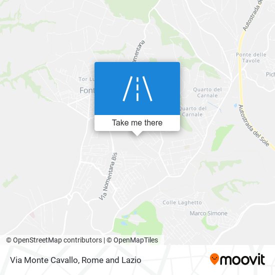 Via Monte Cavallo map