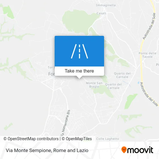 Monte Sempione Street map