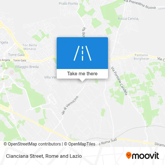 Cianciana Street map