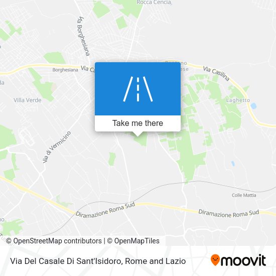 Via Del Casale Di Sant'Isidoro map
