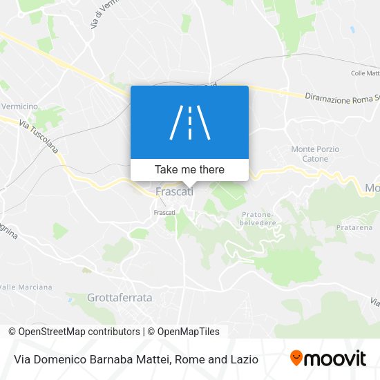 Via Domenico Barnaba Mattei map