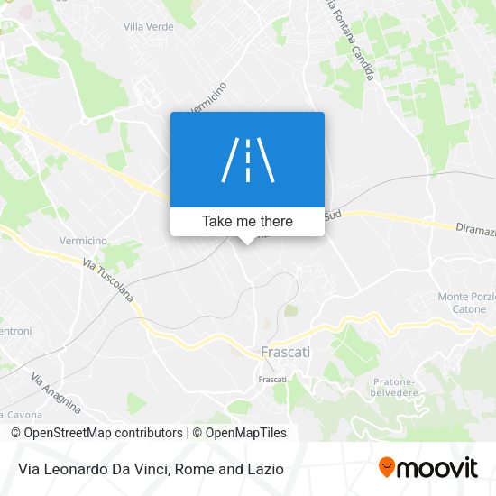 Via Leonardo Da Vinci map