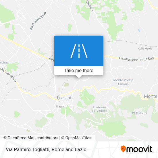 Via Palmiro Togliatti map