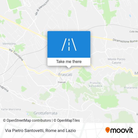 Via Pietro Santovetti map