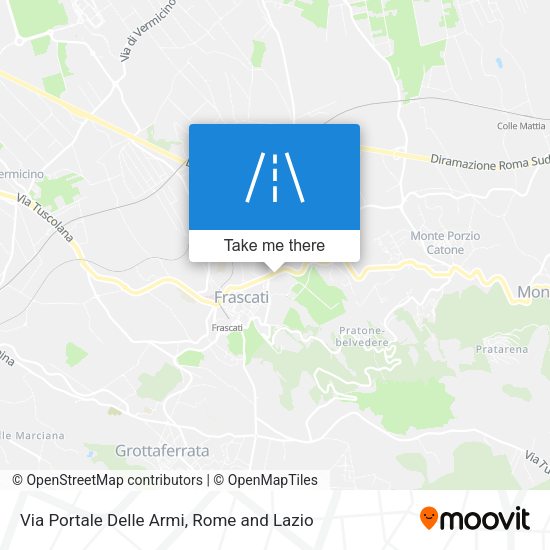 Via Portale Delle Armi map