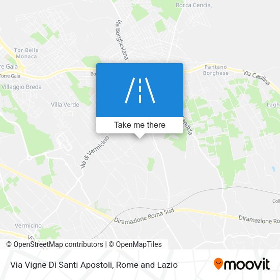Via Vigne Di Santi Apostoli map