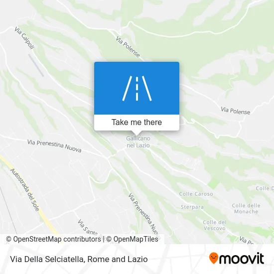 Selciatella Street map