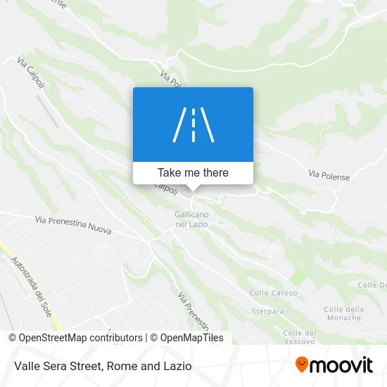 Valle Sera Street map