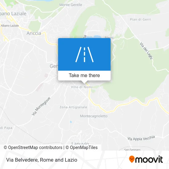 Belvedere Street map