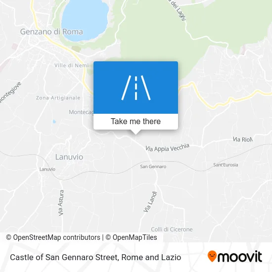 Castle of San Gennaro Street map