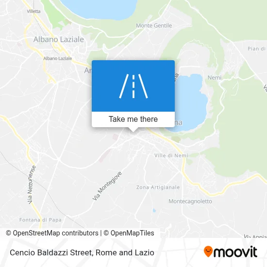 Cencio Baldazzi Street map