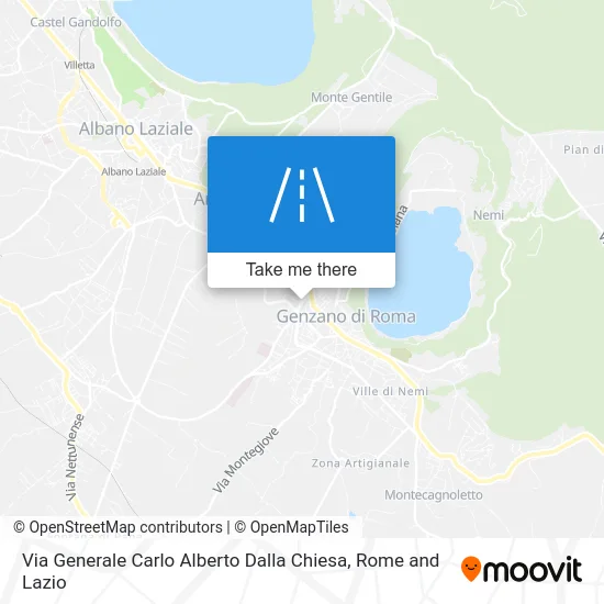 General Carlo Alberto Dalla Chiesa Street map