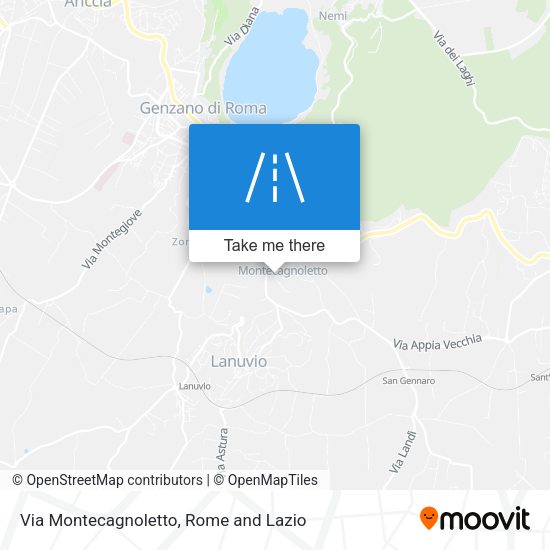 Via Montecagnoletto map