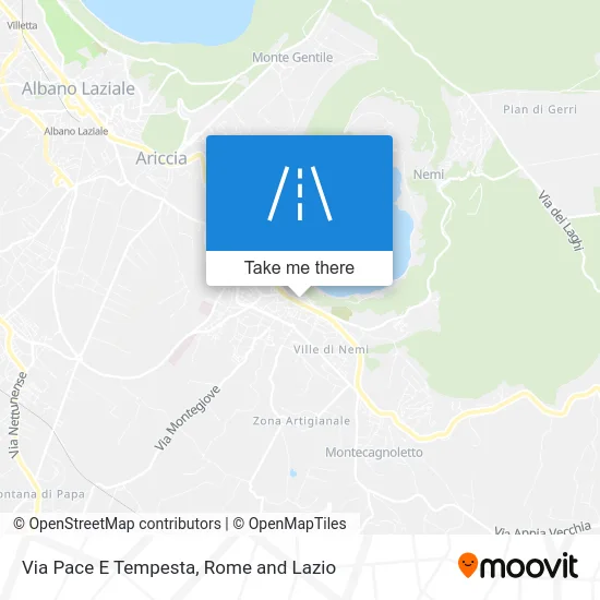 Pace E Tempesta Street map