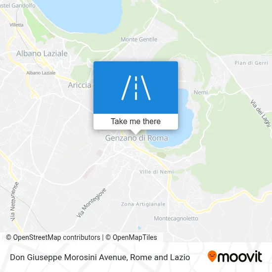 Don Giuseppe Morosini Avenue map