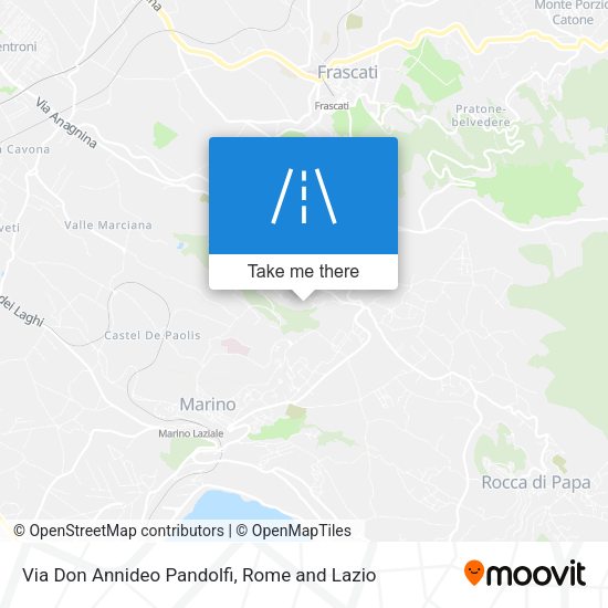 Via Don Annideo Pandolfi map