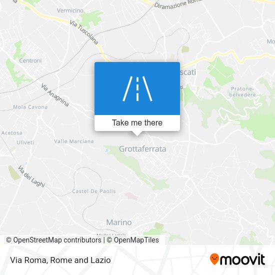 Via Roma map