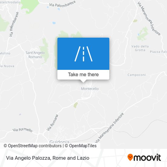 Via Angelo Palozza map