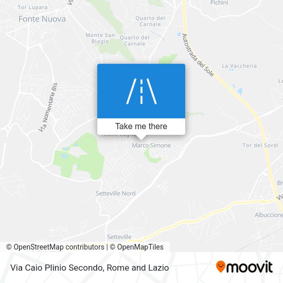 Via Caio Plinio Secondo map