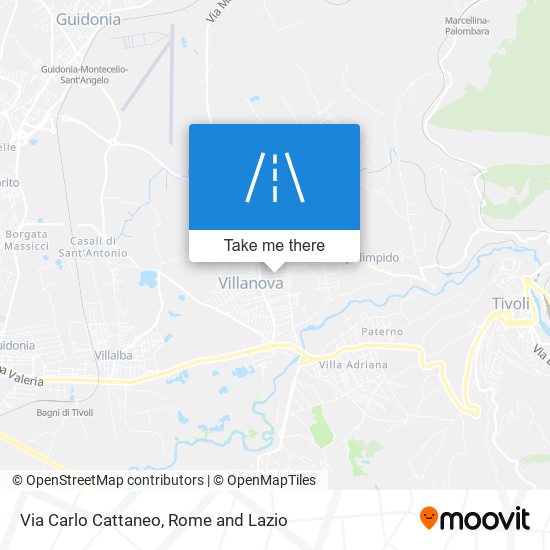 Via Carlo Cattaneo map