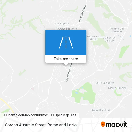 Corona Australe Street map