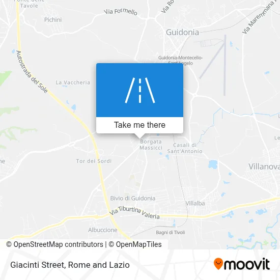 Giacinti Street map
