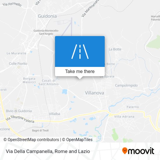 Via Della Campanella map
