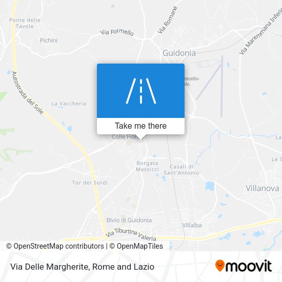 Via Delle Margherite map