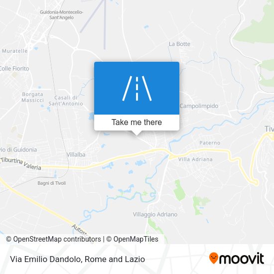Via Emilio Dandolo map