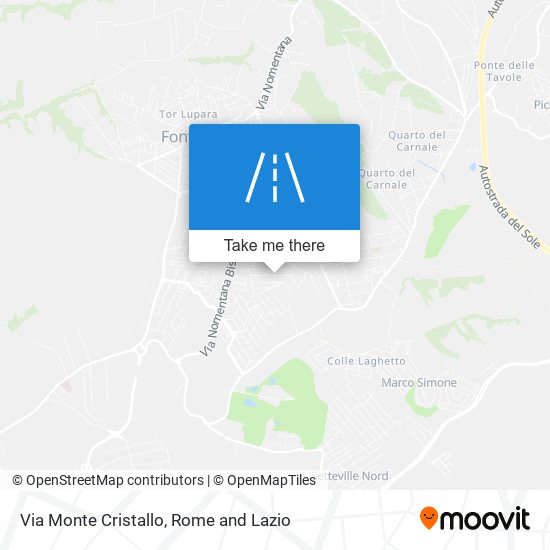 Via Monte Cristallo map