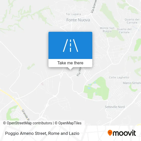 Poggio Ameno Street map