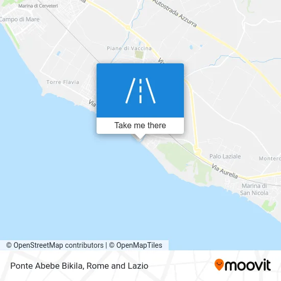 Abebe Bikila Bridge map