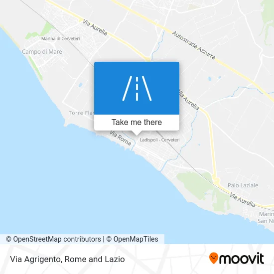 Agrigento Street map