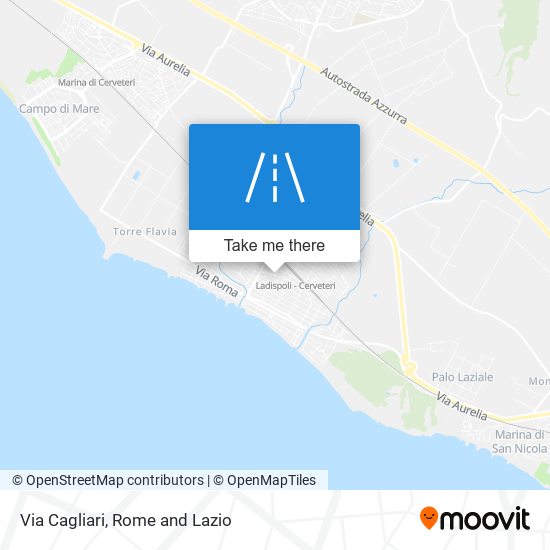 Via Cagliari map