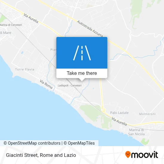 Giacinti Street map