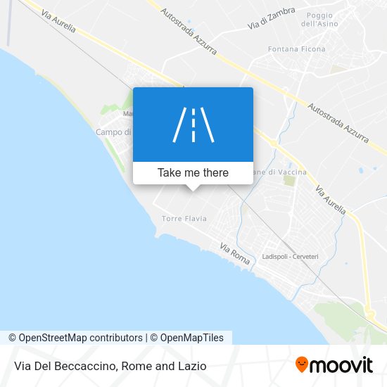 Via Del Beccaccino map