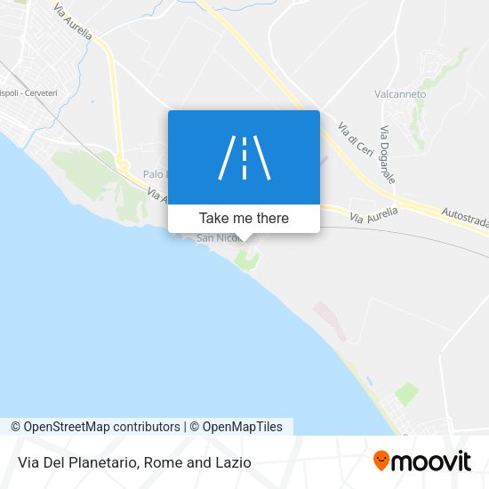 Via Del Planetario map