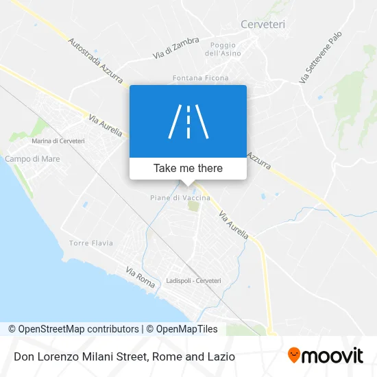 Don Lorenzo Milani Street map