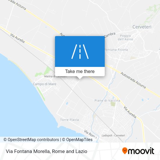 Via Fontana Morella map
