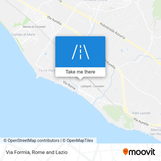 Via Formia map